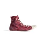 Men’s Paris Ultra Flat High Top Sneaker  in Red